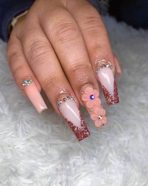 3d Flower Nails Women Stunning