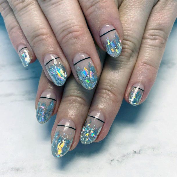 3d Glitters On Birthday Nails