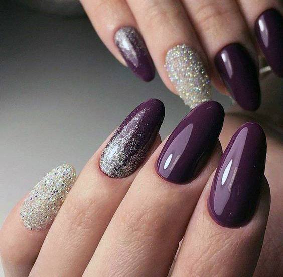 Fall Purple Nails 16