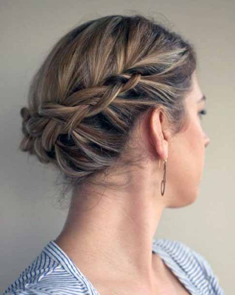 Short Hair Updos For Women Braids