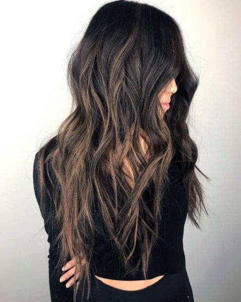 Textured Long Hair Long Layered Hairstyles