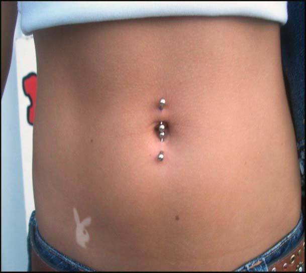 Unique Sexy Design Double Belly Button Piercing Ideas For Girls