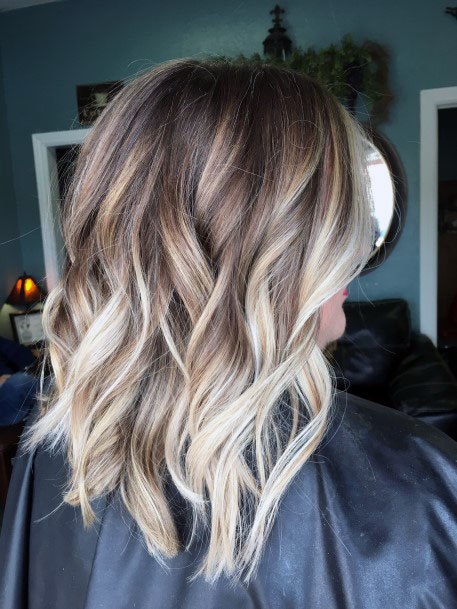 A Blonde Womens Balayage For An Effortlessly Beautiful New Look