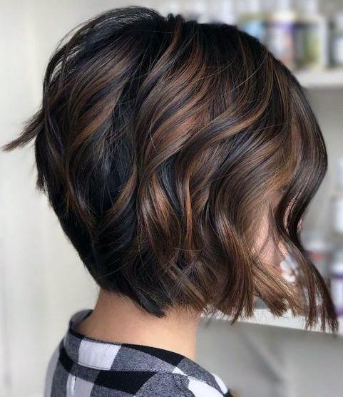 A Warm Mahogany Brown Womens Balayage For An Effortless Gorgeous Style