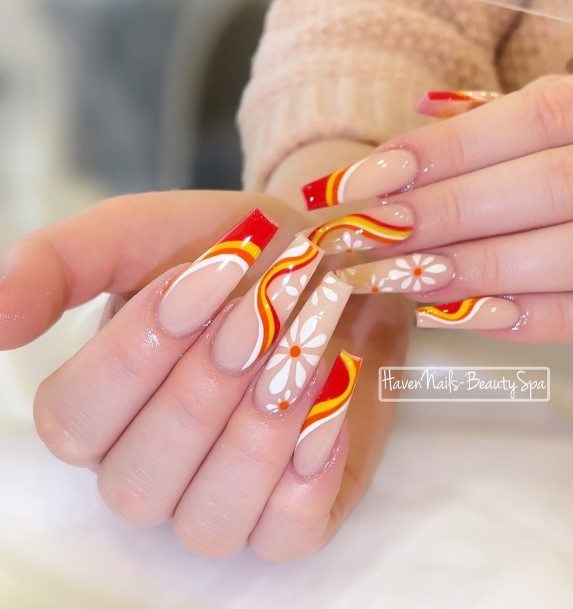 Abstract Nail Feminine Designs