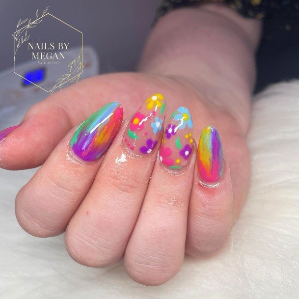 Abstract Nails For Girls