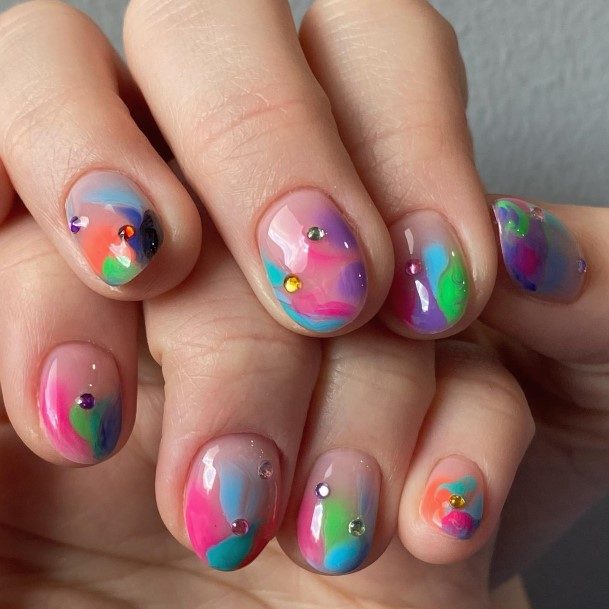 Abstract Womens Nail Designs