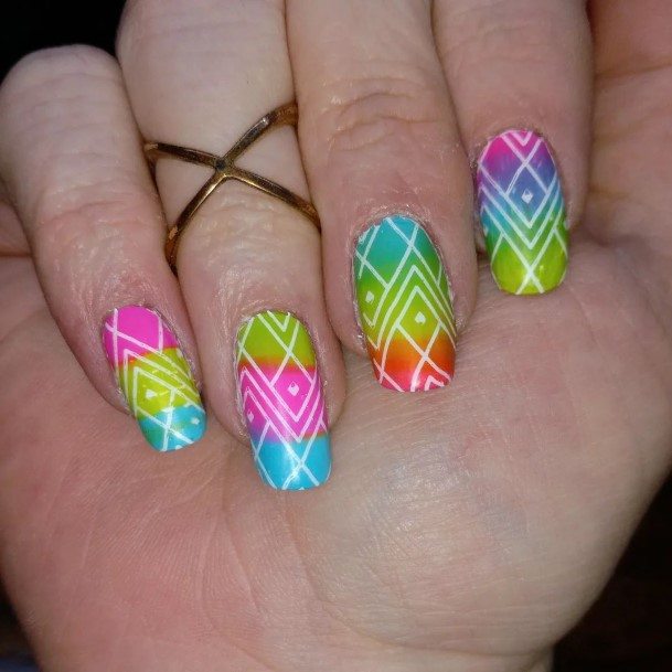 Abstract Womens Nail Ideas