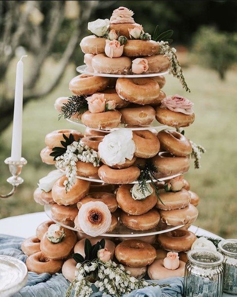 Abundance Of Donuts Wedding Cake