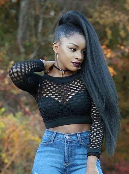 Top Best Ponytail Hairstyles For Black Women Sexy Updo Ideas