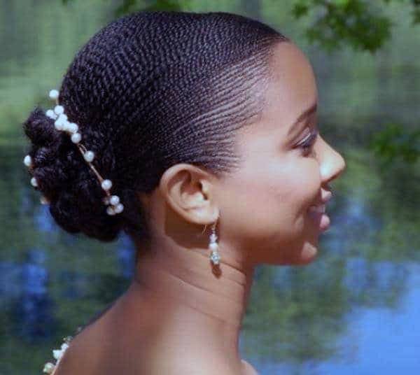 Accessorised Updo Hairstyles For Black Women