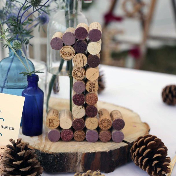 Acorns And Logs Cheap Wedding Decorations