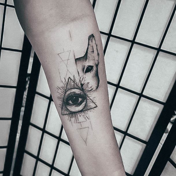 Adorable All Seeing Eye Tattoo Designs For Women