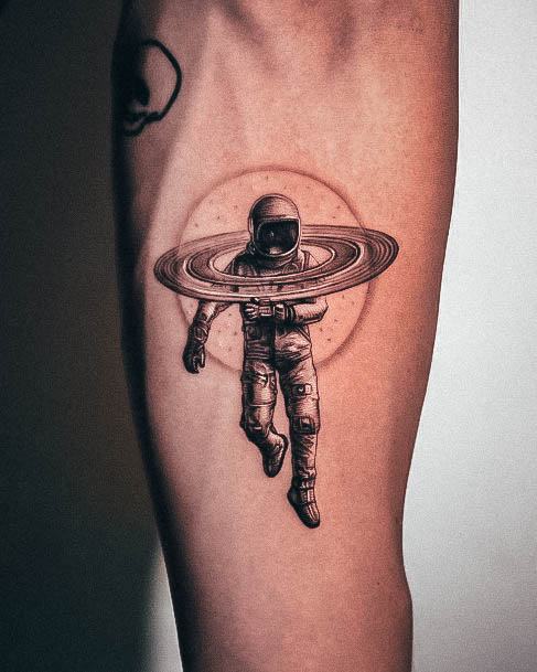 Adorable Astronaut Tattoo Designs For Women