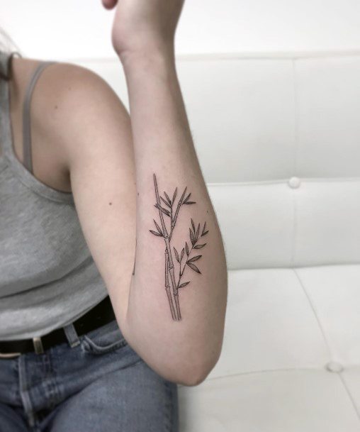 Adorable Bamboo Tattoo Designs For Women