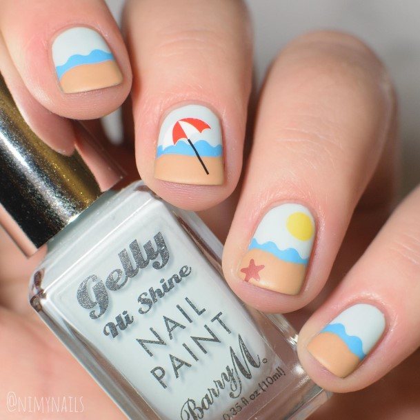 Adorable Beach Nail Designs For Women