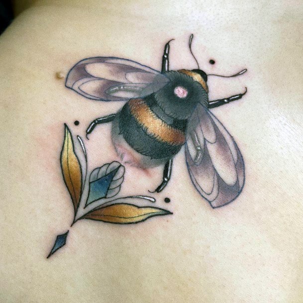 Top 100 Best Bumble Bee Tattoos For Women - Insect Design Ideas