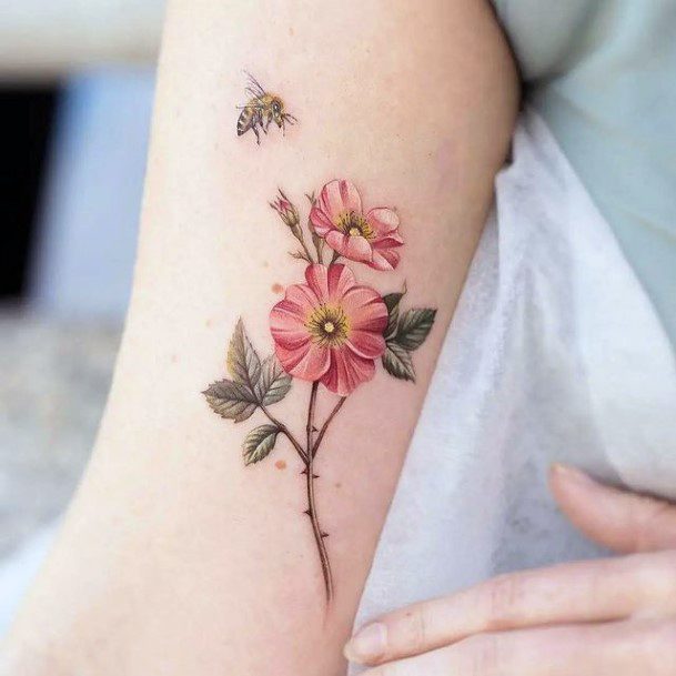 Adorable Bicep Tattoo Designs For Women