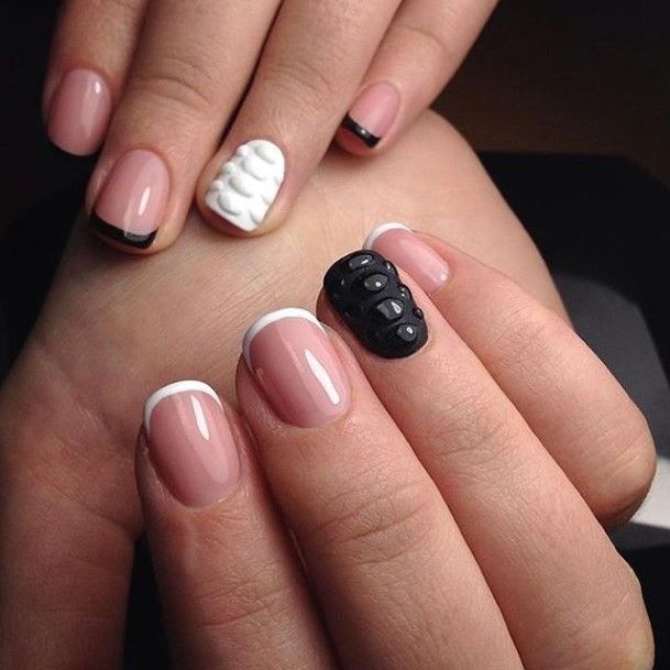 Adorable Black Prom Nail Designs For Women