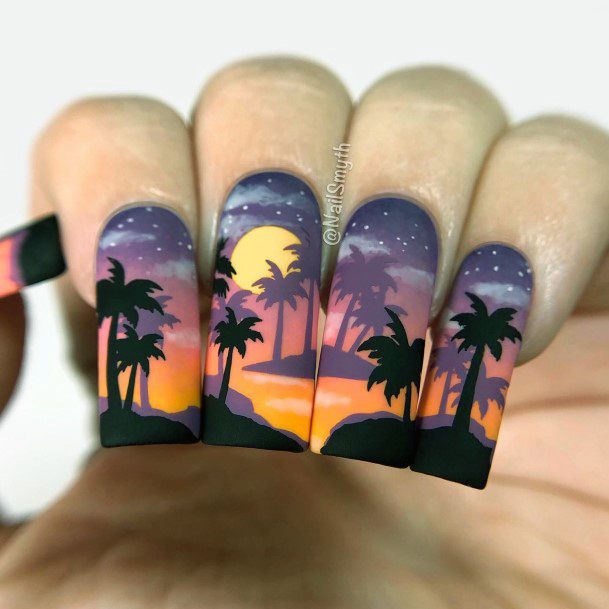 Adorable Bright Summer Nail Designs For Women