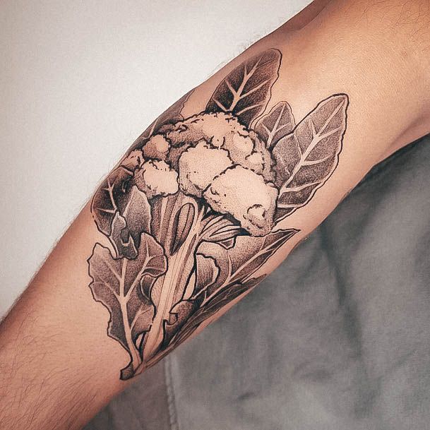 Adorable Broccoli Tattoo Designs For Women