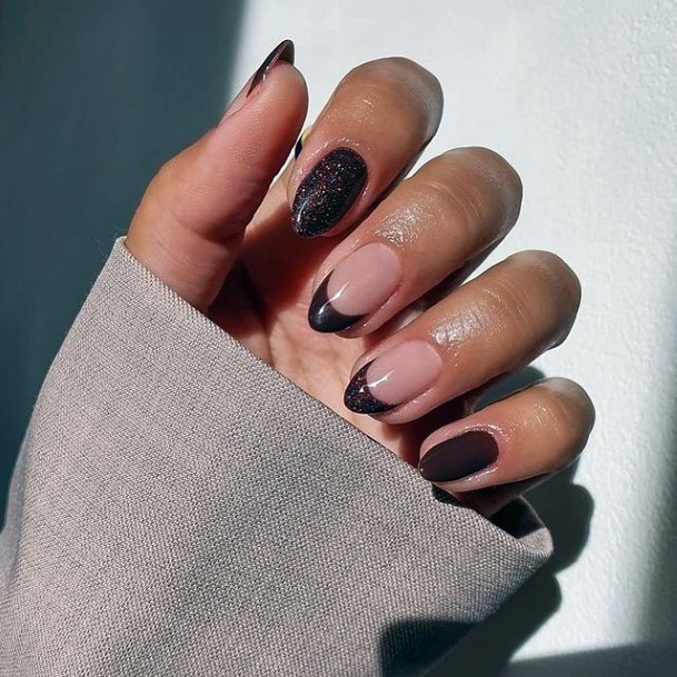 Adorable Brown Dress Nail Designs For Women