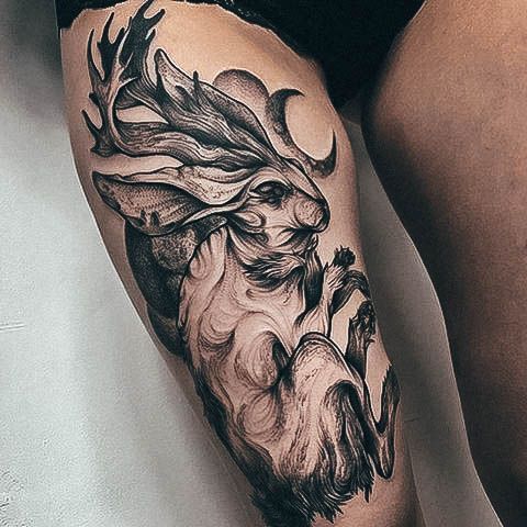 Adorable Bunny Rabbit Tattoo Designs For Women