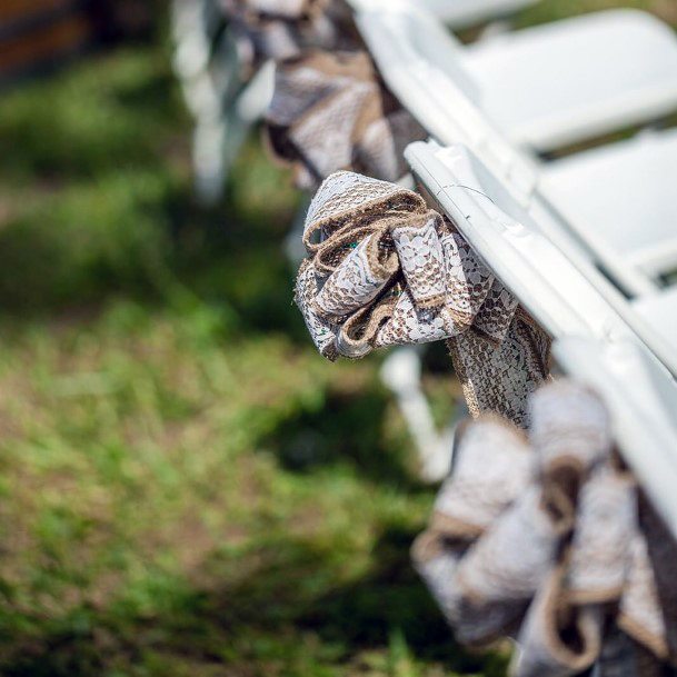 Adorable Burlap Decor Wedding