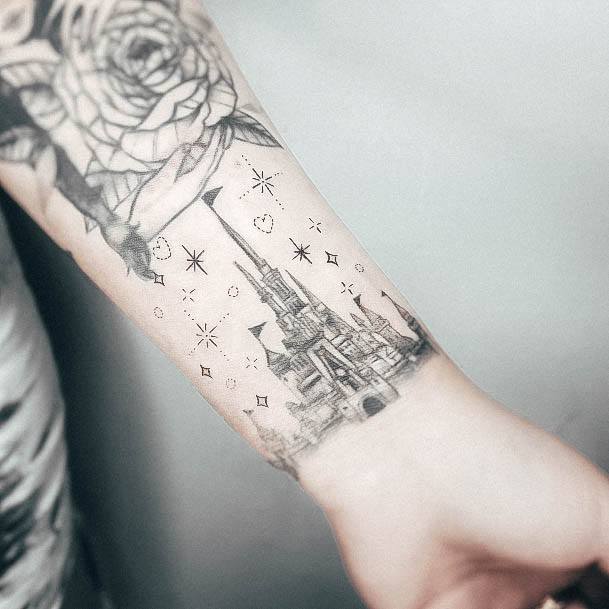 Top 100 Best Castle Tattoos For Women - Fortified Tower Design Ideas