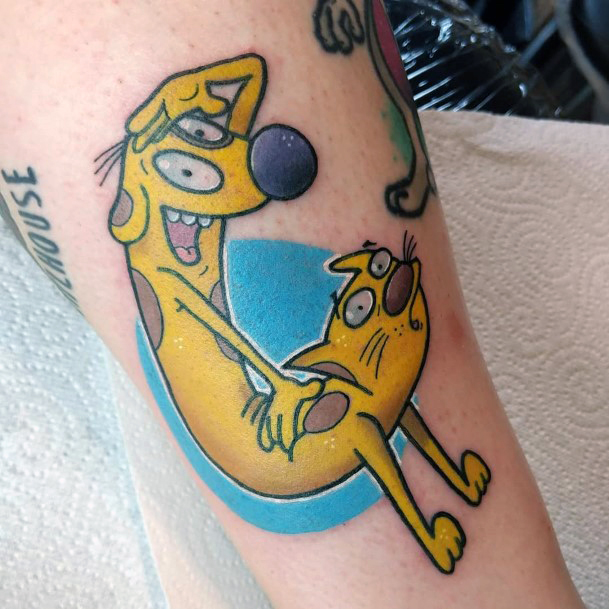 Adorable Catdog Tattoo Designs For Women