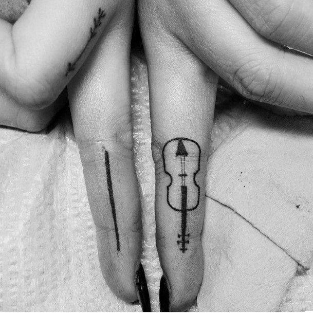 Adorable Cello Tattoo Designs For Women