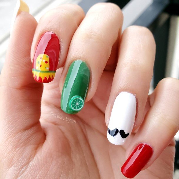 Adorable Cinco De Mayo Nail Designs For Women