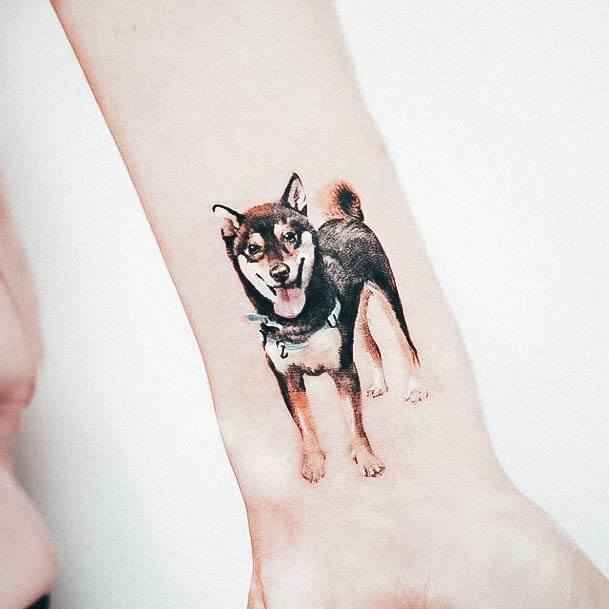 Adorable Cool Small Tattoo Designs For Women Dog