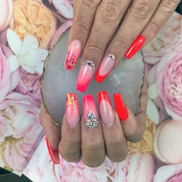 Adorable Crystals Nail Designs For Women