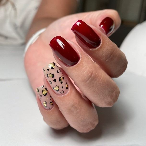 Adorable Dark Maroon Nail Designs For Women