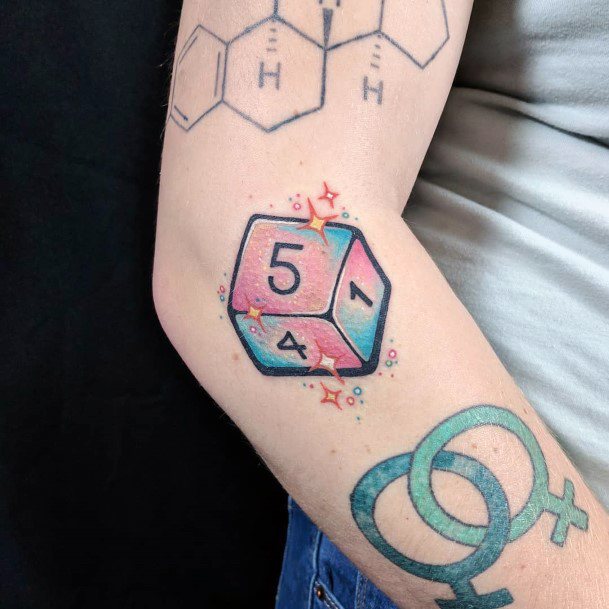 Adorable Dice Tattoo Designs For Women