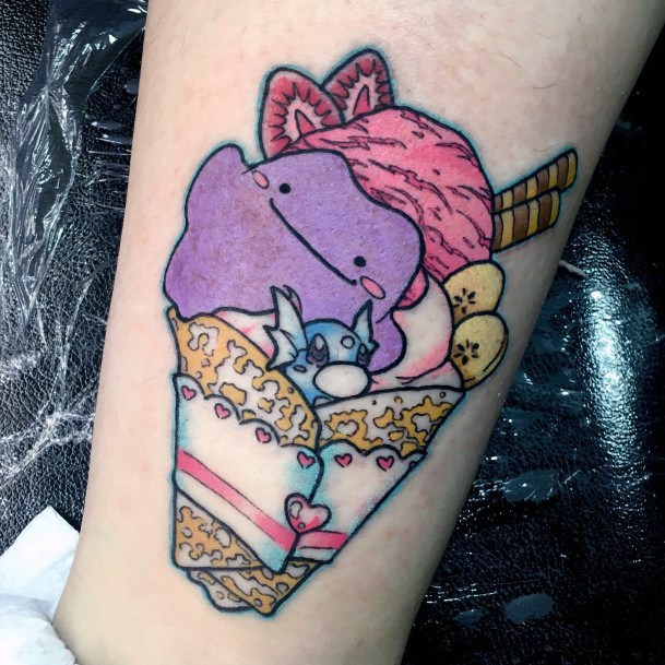 Adorable Ditto Tattoo Designs For Women