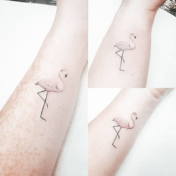 Adorable Flamingo Tattoo Designs For Women