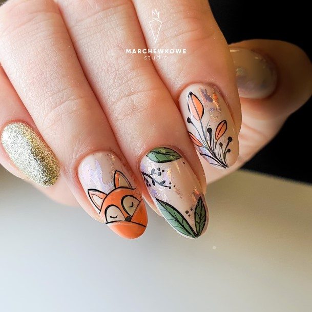 Adorable Fox Nail Designs For Women