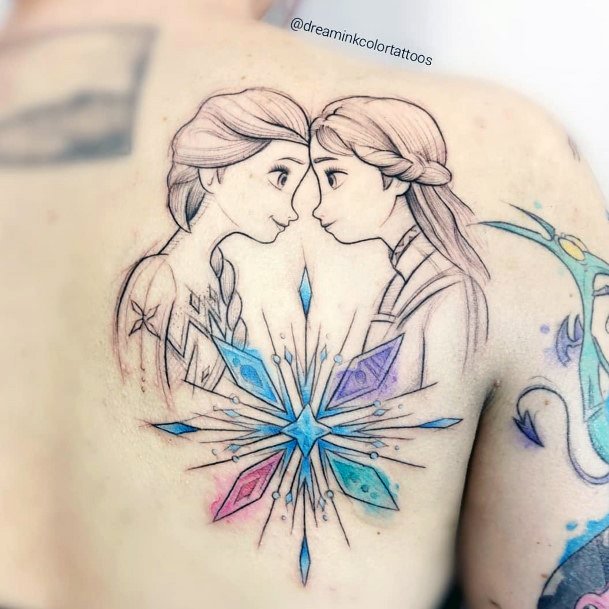 Adorable Frozen Tattoo Designs For Women