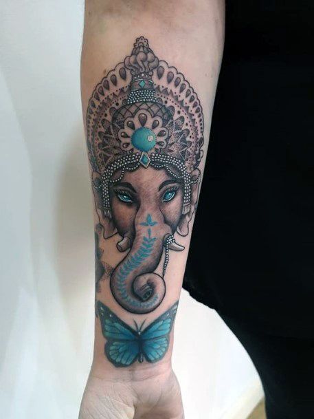 Adorable Ganesha Tattoo Designs For Women