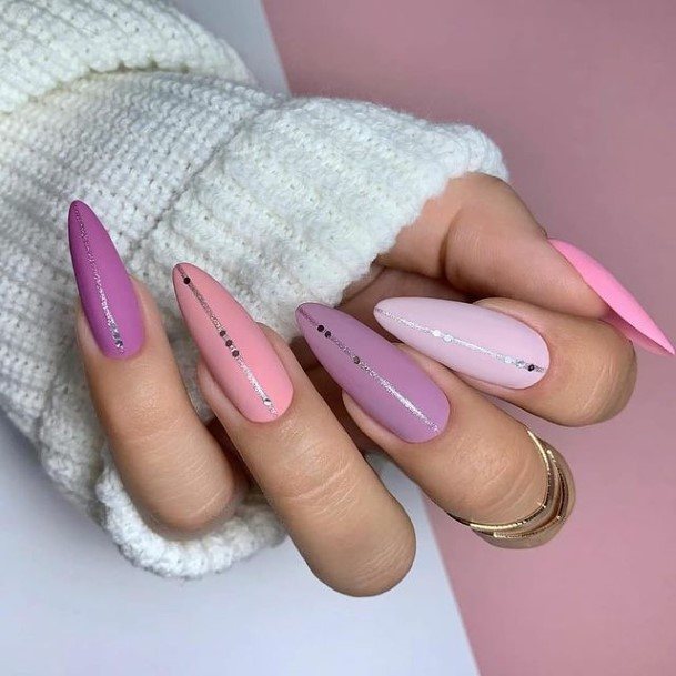 Adorable Geometric Nail Designs For Women