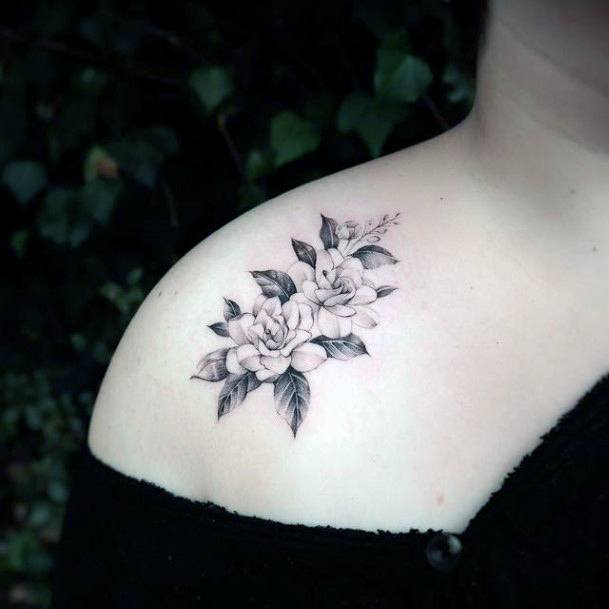 Adorable Good Tattoo Designs For Women Rose Shoulder