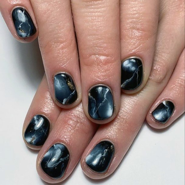 Adorable Grey Dress Nail Designs For Women