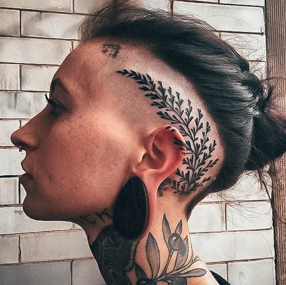 Top 100 Best Head Tattoos For Women - Noggin Design Ideas