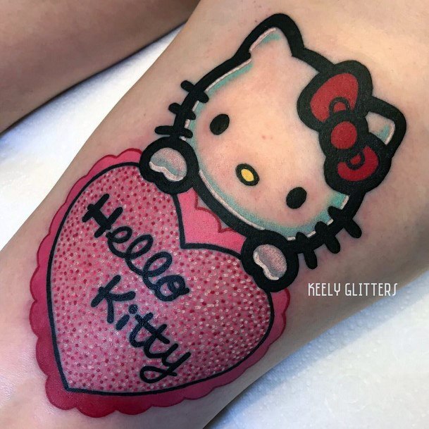 Adorable Hello Kitty Tattoo Designs For Women