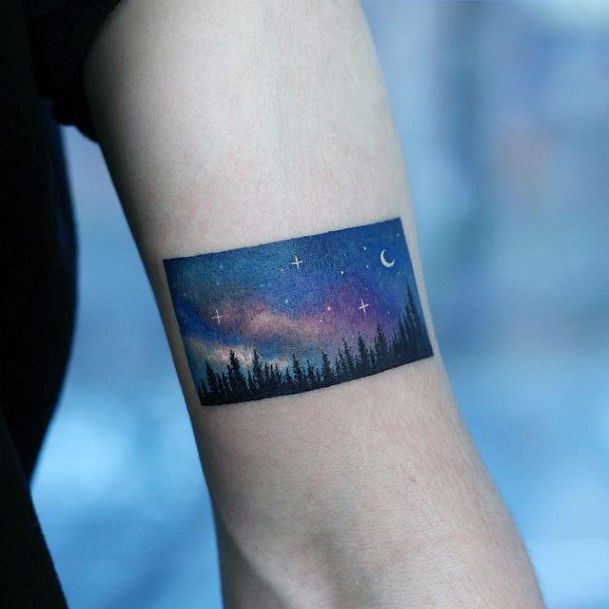 Adorable Landscape Tattoo Designs For Women