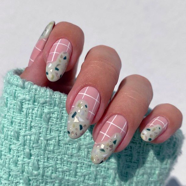 Adorable Light Green Nail Designs For Women