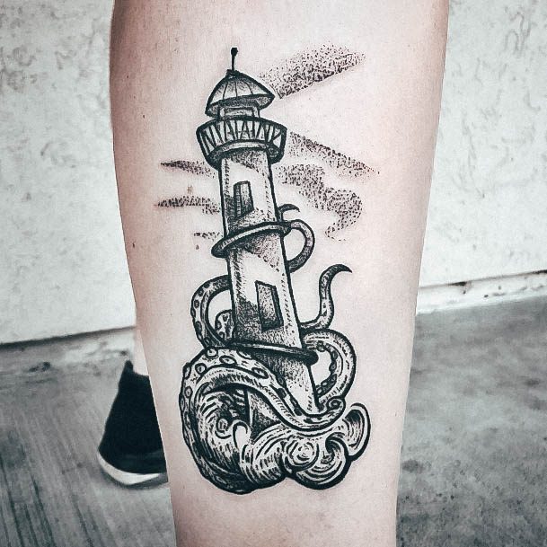 Lighthouse Tattoos Meanings Tattoo Designs  Ideas