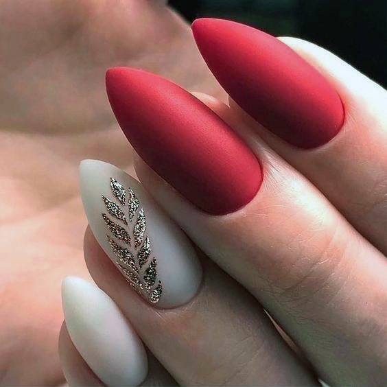 Adorable Maroon White Nail Designs For Women